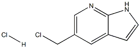 5-(chloromethyl)-1H-pyrrolo[2,3-b]pyridine hydrochloride 结构式