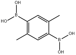 (2,5-二甲基-1,4-亚苯基)二硼酸 结构式