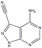 4-Amino-1H-pyrazolo[3,4-d]pyrimidine-3-carbonitrile 结构式