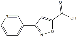 3-(吡啶-3-基)-1,2-噁唑-5-羧酸 结构式