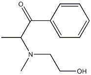2-[(2-HYDROXYETHYL)(METHYL)AMINO]-1-PHENYL-1-PROPANONE 结构式