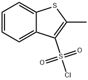 2-甲基-1-苯并噻吩-3-磺酰氯 结构式