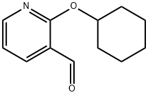 2-(环己氧基)吡啶-3-甲醛 结构式