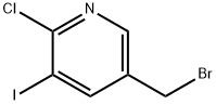 5-(溴甲基)-2-氯-3-碘吡啶 结构式