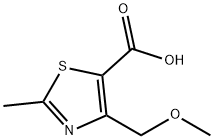 4-(METHOXYMETHYL)-2-METHYLTHIAZOLE-5-CARBOXYLIC ACID 结构式