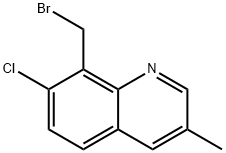 Quinoline, 8-(bromomethyl)-7-chloro-3-methyl- 结构式