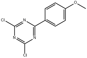 2,4-二氯-6-(4-甲氧基苯基)-1,3,5-三嗪 结构式