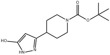 tert-butyl 4-(5-hydroxy-1H-pyrazol-3-yl)piperidine-1-carboxylate 结构式
