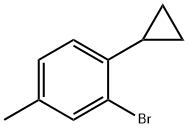 2-bromo-1-cyclopropyl-4-methylbenzene 结构式