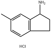 6-甲基-2,3-二氢-1H-茚-1-胺盐酸盐 结构式
