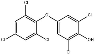 2,6-二氯-4-(2,4,6-三氯苯氧基)苯酚 结构式