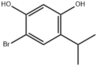 4-溴-6-异丙基苯-1,3-二醇 结构式