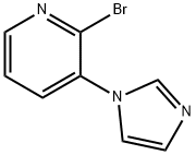 2-BROMO-3-(1H-IMIDAZOL-1-YL)PYRIDINE 结构式