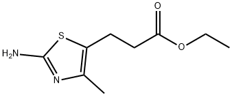 ethyl 3-(2-amino-4-methylthiazol-5-yl)propanoate 结构式