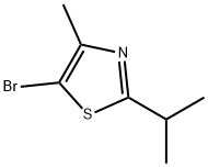 5-溴-4-甲基-2-异丙基噻唑 结构式