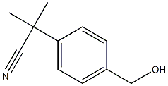 2-(4-(羟甲基)苯基)-2-甲基丙腈 结构式