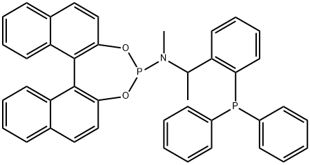 (11bS)-N-((S)-1-(2-(diphenylphosphanyl)phenyl)ethyl)-N-methyldinaphtho[2,1-d:1',2'-f][1,3,2]dioxaphosphepin-4-amine 结构式