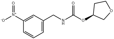 (S)-tetrahydrofuran-3-yl 3-nitrobenzylcarbamate 结构式