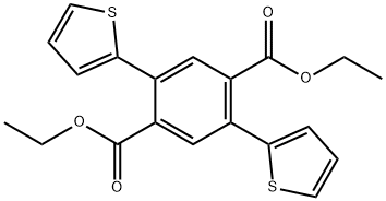 Diethyl 2,5-di(thiophen-2-yl)terephthalate 结构式