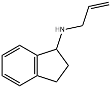 1H-Inden-1-amine, 2,3-dihydro-N-2-propen-1-yl- 结构式
