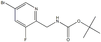tert-butyl ((5-bromo-3-fluoropyridin-2-yl)methyl)carbamate 结构式