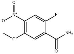 2-fluoro-5-methoxy-4-nitrobenzamide 结构式