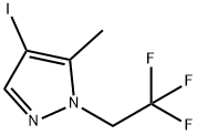 4-iodo-5-methyl-1-(2,2,2-trifluoroethyl)-1H-pyrazole 结构式