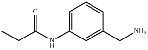 N-[3-(氨基甲基)苯基]丙酰胺 结构式