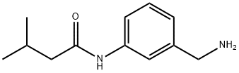 N-[3-(氨基甲基)苯基]-3-甲基丁酰胺 结构式