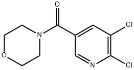 4-(5,6-二氯吡啶-3-羰基)吗啉 结构式