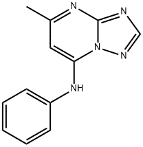 5-methyl-N-phenyl[1,2,4]triazolo[1,5-a]pyrimidin-7-amine 结构式