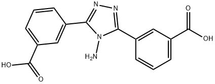 3,3'-(4-氨基-4H-1,2,4-三唑-3,5-二基)二苯甲酸 结构式