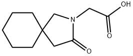 3-氧代-2-氮杂螺[4.5]癸烷-2-乙酸 结构式