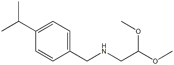 N-(4-异丙基苄基)-2,2-二甲氧基乙胺 结构式