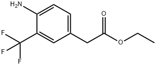 4-氨基-3-三氟甲基苯乙酸乙酯 结构式