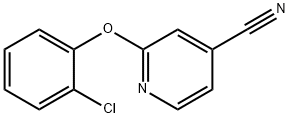 2-(2-氯苯氧基)吡啶-4-甲腈 结构式