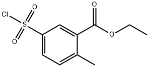 乙基 5-(氯磺酰)-2-甲基苯酸盐 结构式