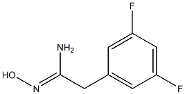 2-(3,5-二氟苯基)-N'-羟基乙酰亚胺 结构式