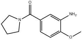 2-甲氧基-5-(吡咯烷-1-羰基)苯胺 结构式