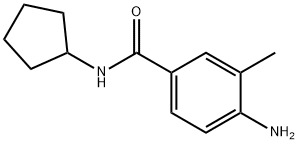 4-氨基-N-环戊基-3-甲基苯甲酰胺 结构式