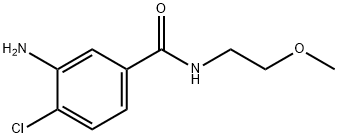 3-氨基-4-氯-N-(2-甲氧基乙基)苯甲酰胺 结构式