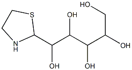 1-(2-Thiazolidinyl)-1,2,3,4,5-pentanepentol 结构式