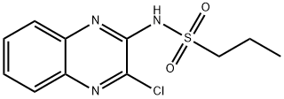 N-(3-CHLOROQUINOXALIN-2-YL)PROPANE-1-SULFONAMIDE (CQPS) 结构式