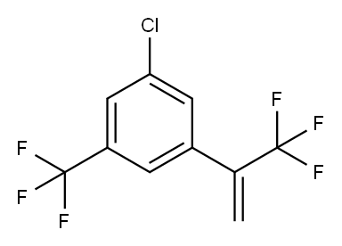 1-氯-3-三氟甲基-5-三氟甲基苯基烯 结构式