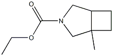 1-甲基-3-氮杂双环[3.2.0]庚烷-3-羧酸乙酯 结构式