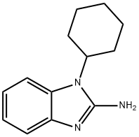 1-环己基-1H-1,3-苯并二唑-2-胺 结构式