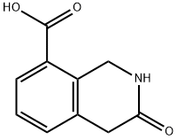 3-oxo-1,2,3,4-tetrahydroisoquinoline-8-carboxylic acid 结构式