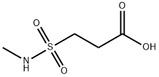 3-(甲基氨磺酰)丙酸 结构式