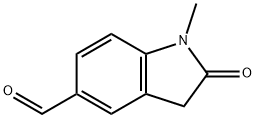 1-甲基-2-氧代-2,3-二氢-1H-吲哚-5-甲醛 结构式