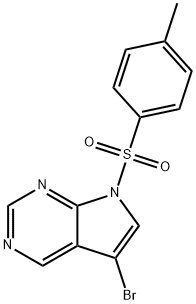 5-bromo-7-(p-toluenesulfonyl)-7H-pyrrolo[2,3-d]pyrimidine 结构式